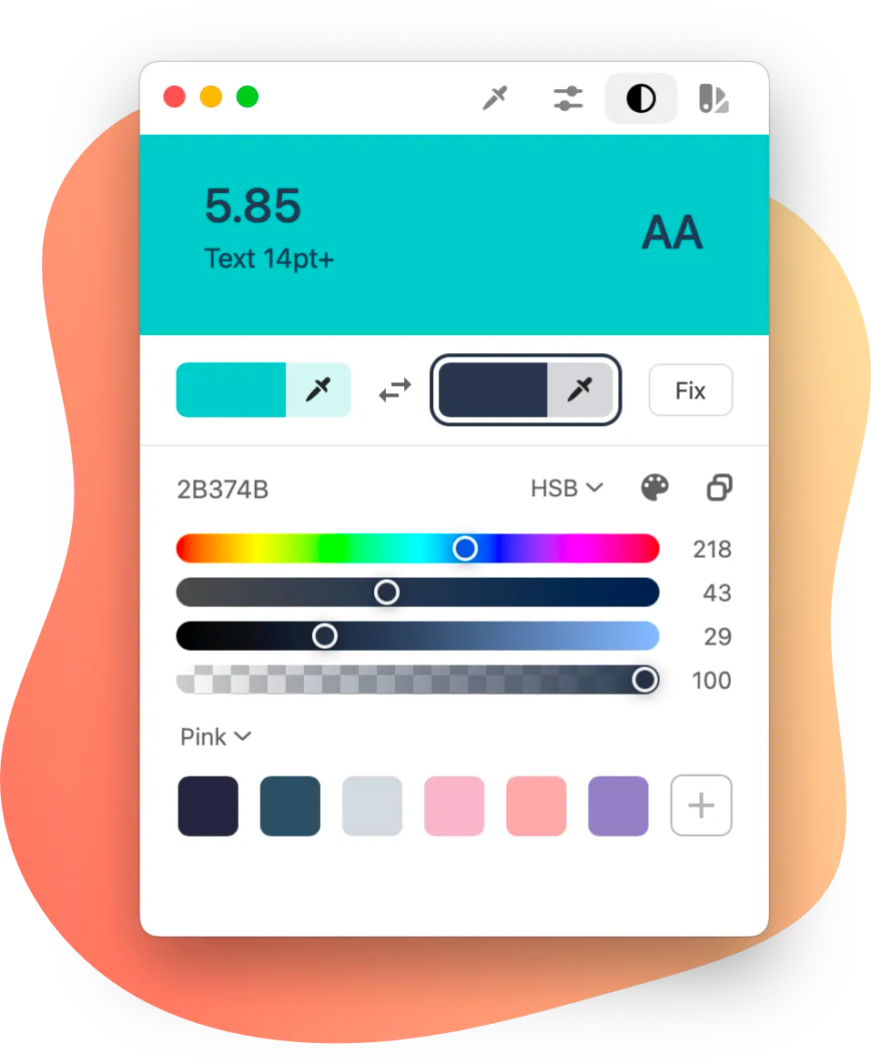 A screenshot of the Color Slurp app